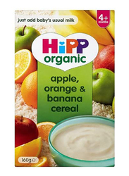 Hipp Organic Apple, Orange and Banana Cereal, 4 Piece x 160g