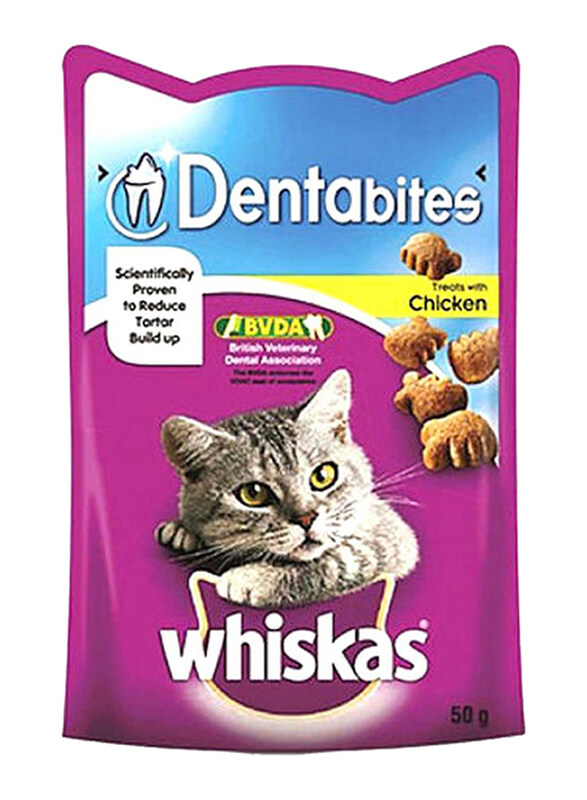 

Whiskas Dentabites with Chicken Dry Cat Food, 50 grams