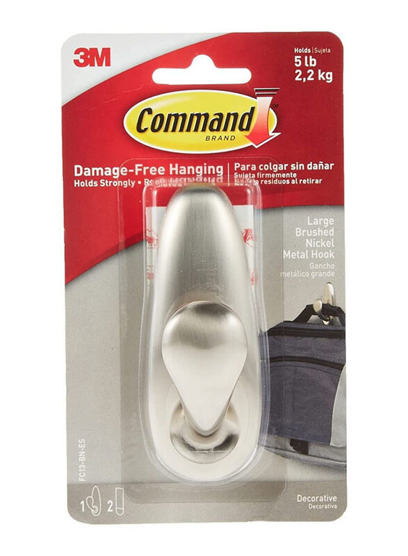 

3M Metal Command Forever Classic Hook, Large, Silver