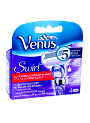 Gillette Venus Swirl Disposable Blades, 4 Pieces