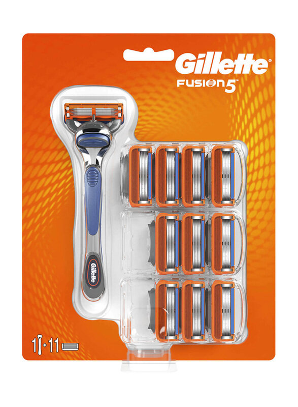 

Gillette Fusion Manual Handle with 11 Razor Blades, 11 Pieces
