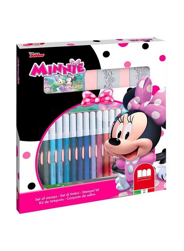 

Multiprint Minnie Felt-Tip Coloured Pen Set, 18-Pieces, Multicolour