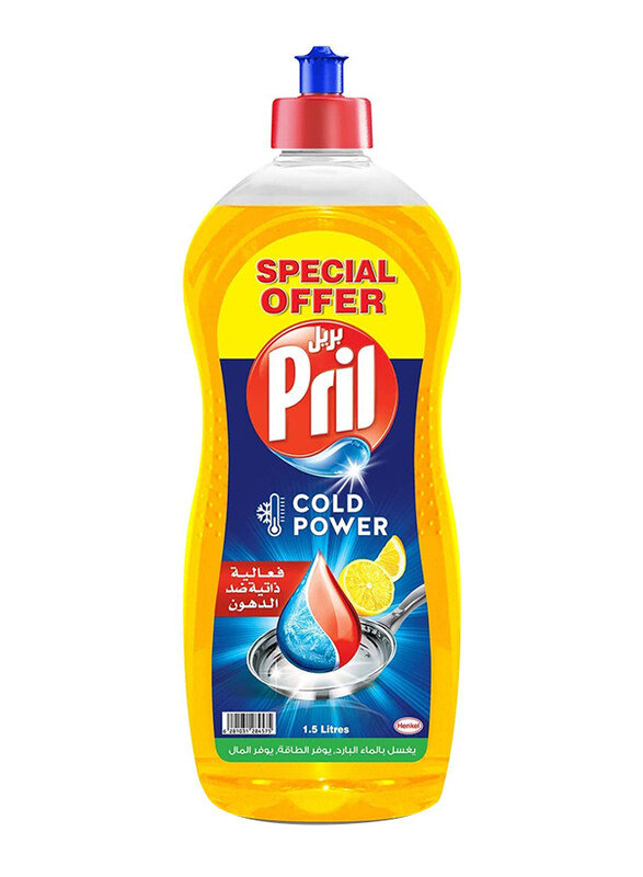 

Pril Lemon Dishwashing Liquid, 1.5 Liters