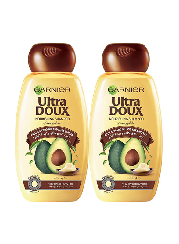 

Garnier Ultra Doux with Avocado Oil & Shea Butter Shampoo, 2 x 400ml