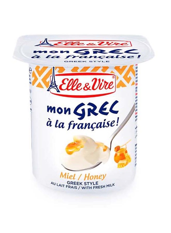 Elle & Vire Greek Style Honey Yogurt, 125g