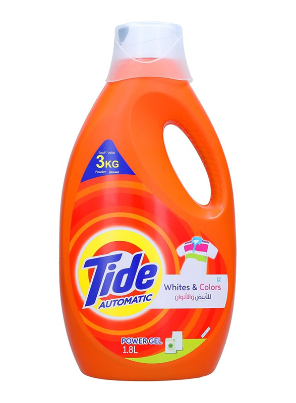 Tide Automatic Whites & Colors Power Gel Laundry Detergent, 1.8 Liter