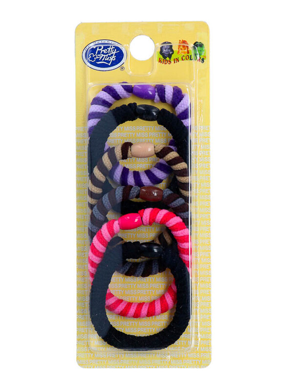 

Pretty Miss Ponytails Hair Ties, Multicolor, 6 Pieces