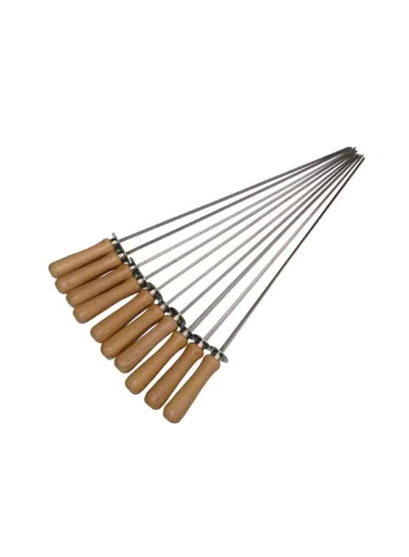 

Paradiso 40cm Stainless Steel Skewers, 10 Pieces, Multicolour