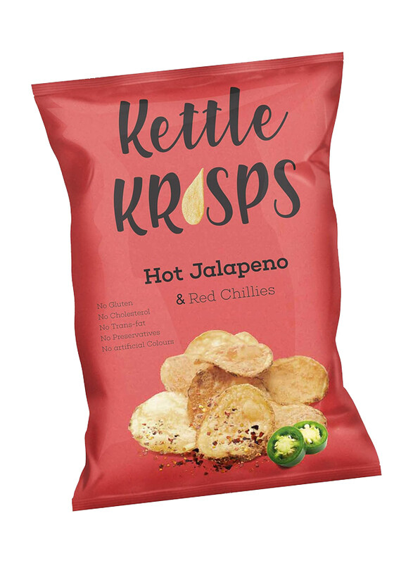 

Kettle Krisps Hot Jalapeno & Red Chillies Chips, 120g