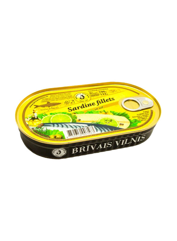 

Brivais Vilnis Sardine Fillets in Oil, 190g