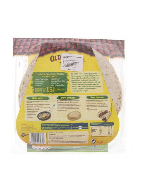 

Old El Paso Large Flour Tortillas, 350g