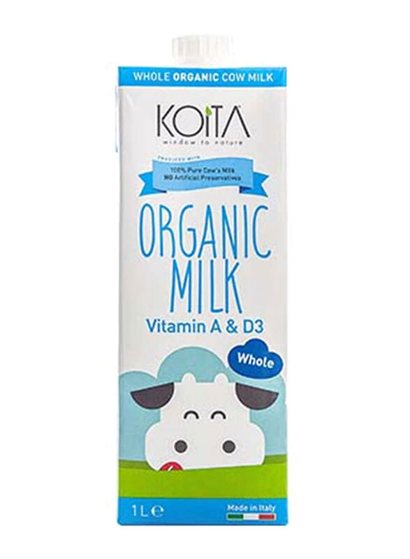 

Koita Organic Whole Fat Milk, 1L