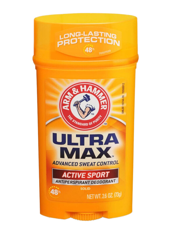 

Arm & Hammer Ultra Max Active Sport Deodorant Stick, 73gm