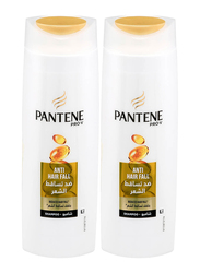 Pantene Anti Hair Fall Shampoo for Anti Hairfall, 2 x 400ml