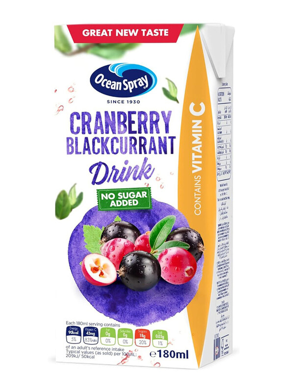 

Ocean Spray Cranberry Blackcurrant Juice Nas, 180ml