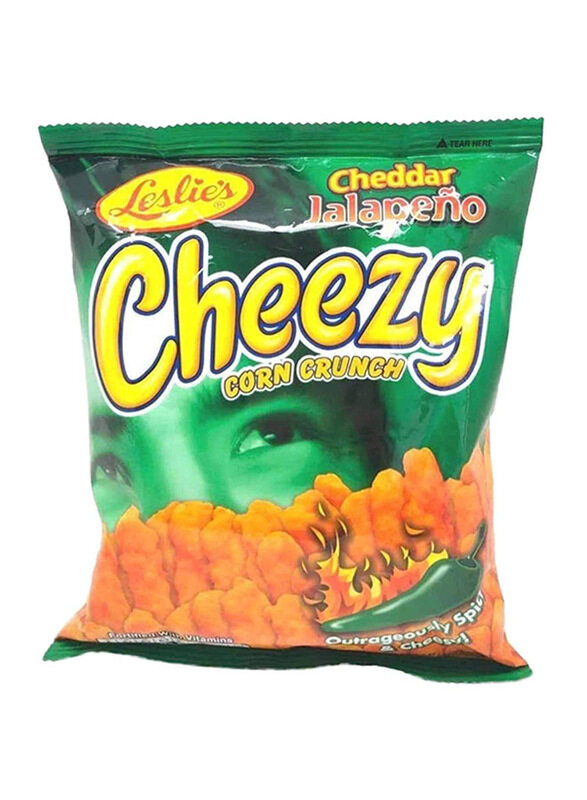 

Leslies Cheezy Cheddar Jalapeno Corn Crunch, 70g