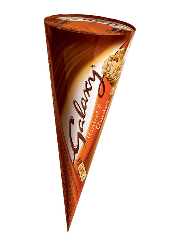 

Galaxy Hazelnut & Chocolate Ice Cream Cone, 110ml