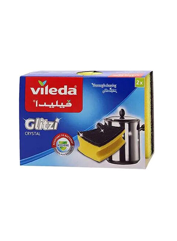 

Vileda Glitzi Scourer Crystal Sponge, 2 Piece