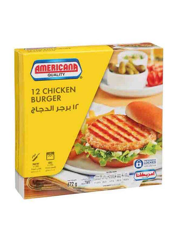 

Americana Unbreaded Chicken Burger, 672g