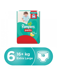 Pampers Pants Diapers, Size 6, Extra Large, 16+ Kg, Carry Pack, 19 Count