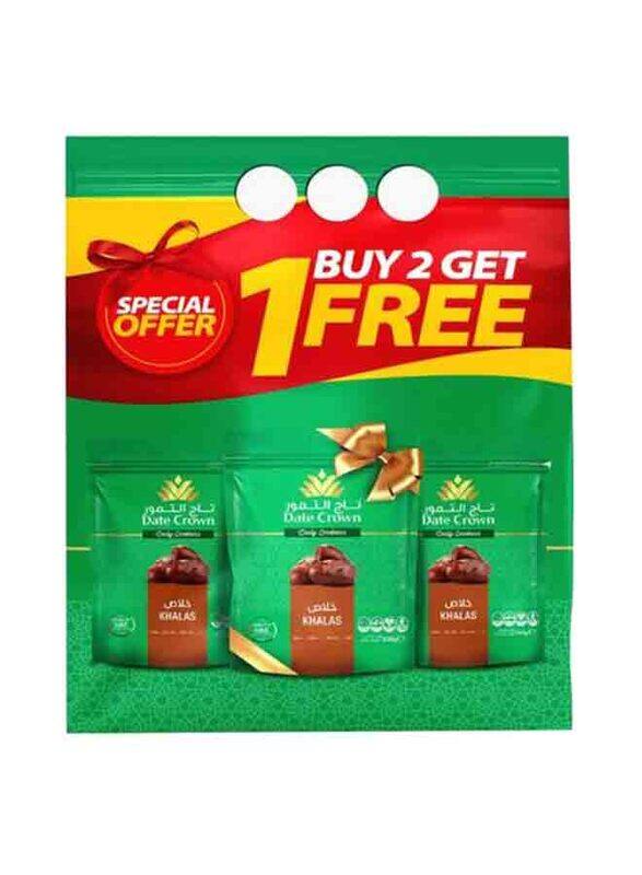 

Date Crown Khalas Dates, 3 x 500g