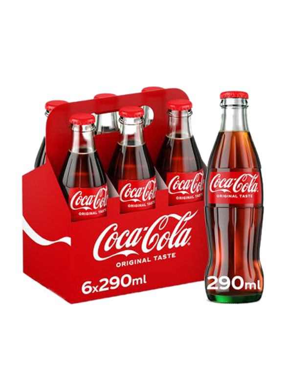 

Coca Cola Carbonated Soft Drink, 6 Bottles x 290ml