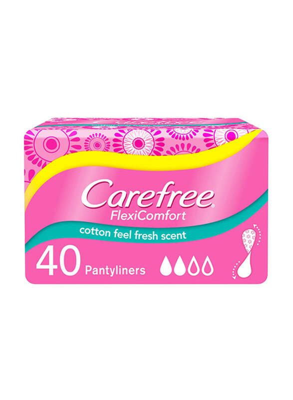 

Carefree Flexi Comfort Cotton Feel with Fresh Scent Panty Liners, 40 Pieces