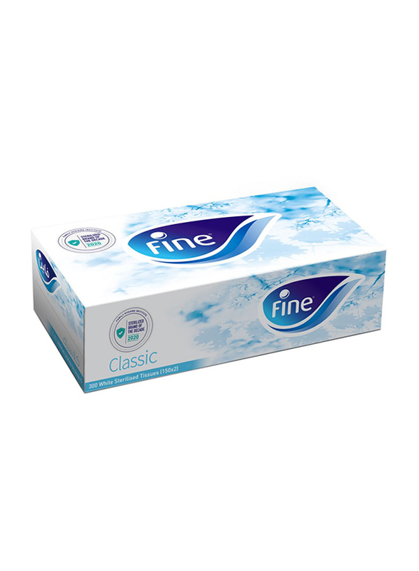 Fine Facial Sterilized Tissues, 150 Sheets x 2 Ply