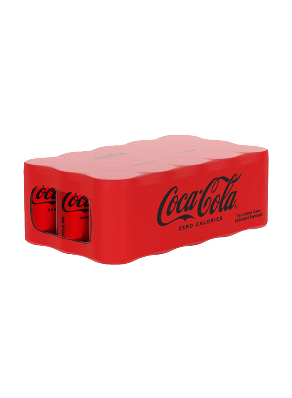 

Coca Cola Zero Calories Soft Drink, 15 x 150ml