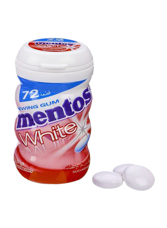 

Mentos White Strawberry Chewing Gum, 102.96g