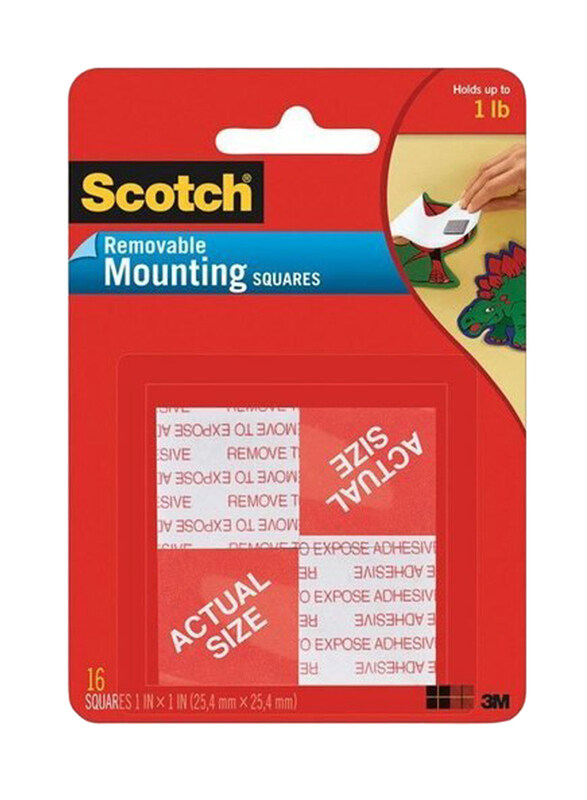 

3M Scotch Removable Mounting Square, Multicolour