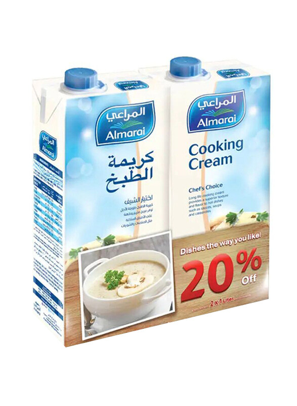 

Al Marai Cooking Cream, 2 x 1 Liter