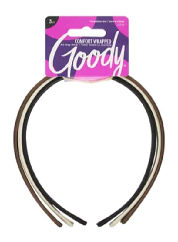 

Goody Classic Fabric Covered Headbands for All Hair Types, 3 Pieces