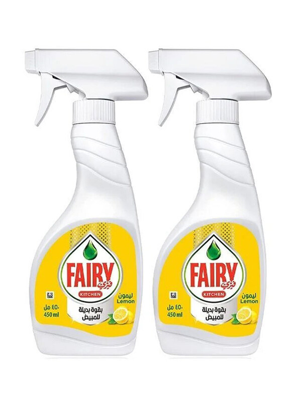 

Fairy Lemon Dishwashing Spray, 2 x 450ml