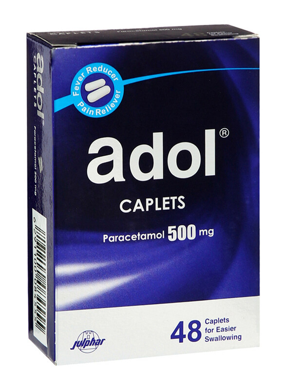 

Adol Paracetamol, 500mg, 48 Caplets