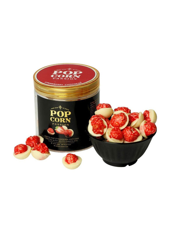

Popcorn Passion Strawberry with White Chocolate Popcorn, 140g