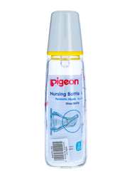 Pigeon Glass Nurser K-8 Bottle with Peristaltic Nipple, 240ml, Clear