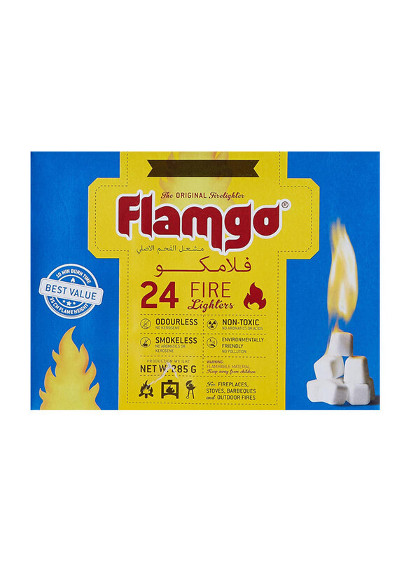 

Flamgo 24-Piece Fire Lighter Cube Set, White