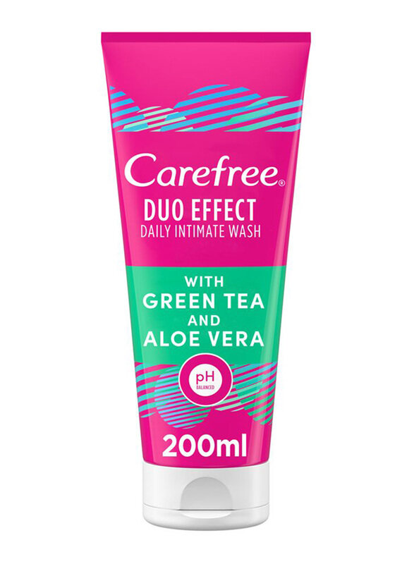 

Carefree Duo Effect Daily Intimate Wash with Green Tea & Aloe Vera, 200ml