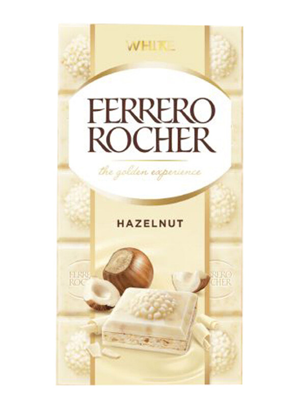 

Ferrero Rocher Hazelnut White Chocolate, 90g