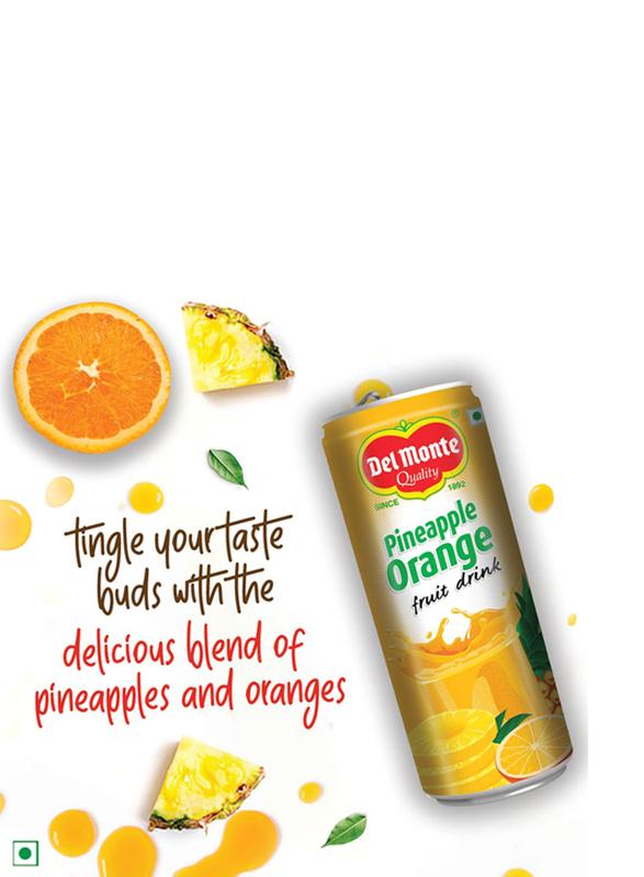 Del Monte Pineapple Orange Juice, 240ml