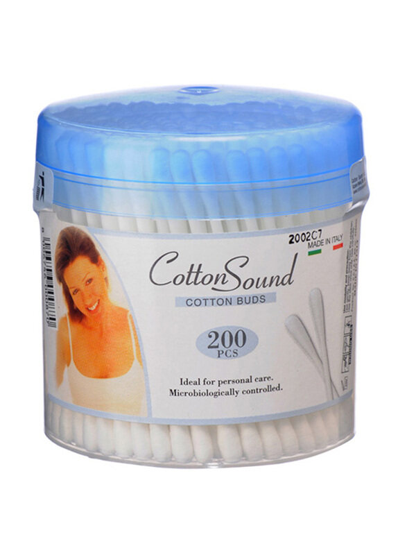 

Cotton Sound Bio-Degradable Cotton Buds, 200 Pieces