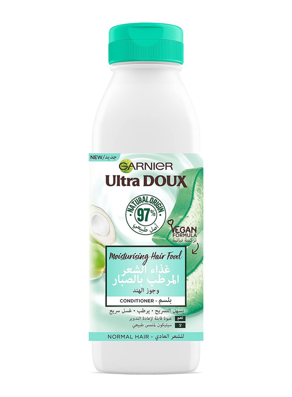 Garnier Ultra Doux Moisturising Aloe Vera Hair Food Conditioner, 350ml