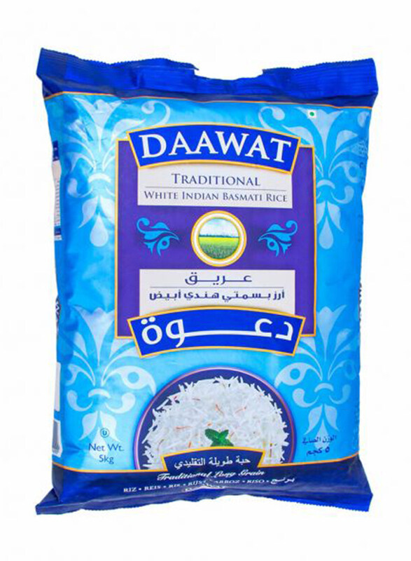

Daawat Traditional White Indian Basmati Rice, 5 Kg