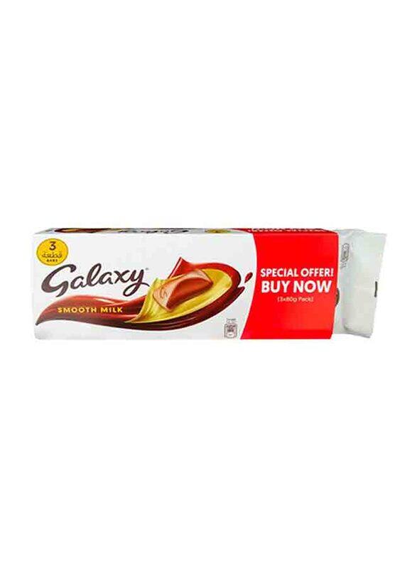 

Galaxy Smooth Milk Chocolate Multi Pack, 3 Pieces x 80g