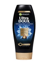 Garnier Ultra Doux Black Charcoal & Nigella Seed Oil Purifying & Shine Conditioner, 400ml