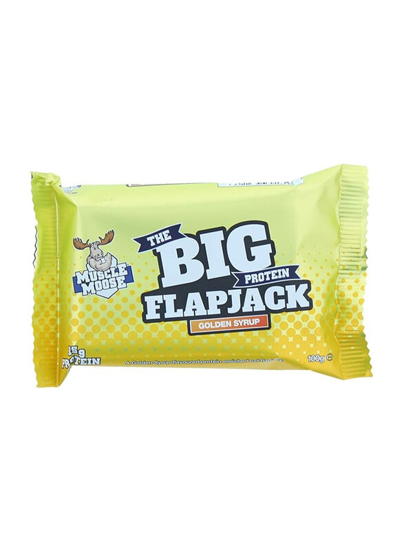

Muscle Moose Big Protein Golden Syrup Flapjack, 100g