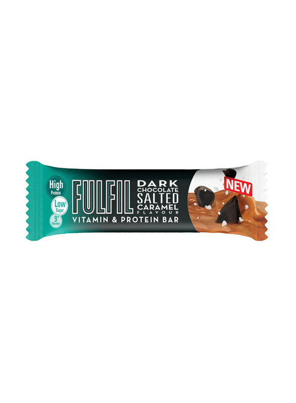

Fulfil Dark Chocolate Salted Caramel Bar, 55g