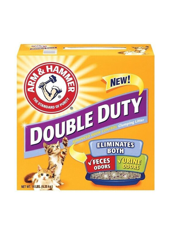 

Arm & Hammer Double Duty Clumping Cat Litter, 6.35 Kg, Multicolour