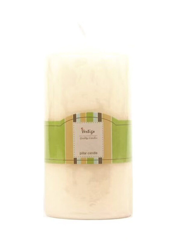 

Vertigo Pillar Candle, Ivory